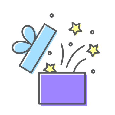 Hediye kutusunu selamla aç. Sürpriz ve satış..