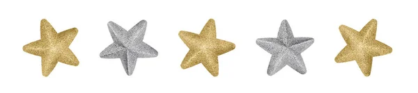 stock image Sparkly stars isolated on a white background.