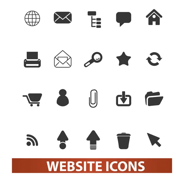 Website icons set, vector — Stock Vector