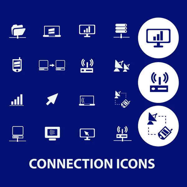 Iconos de conexión — Vector de stock