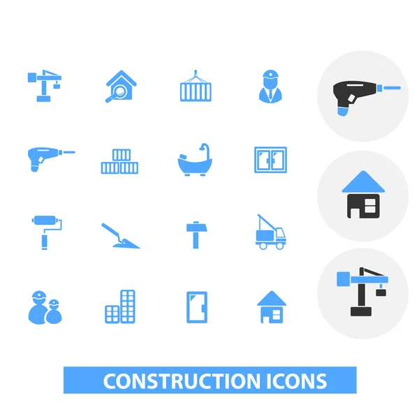 Conjunto de iconos de construcción, vector — Vector de stock