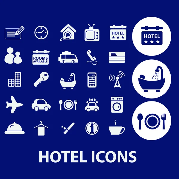 Set de iconos del hotel — Vector de stock