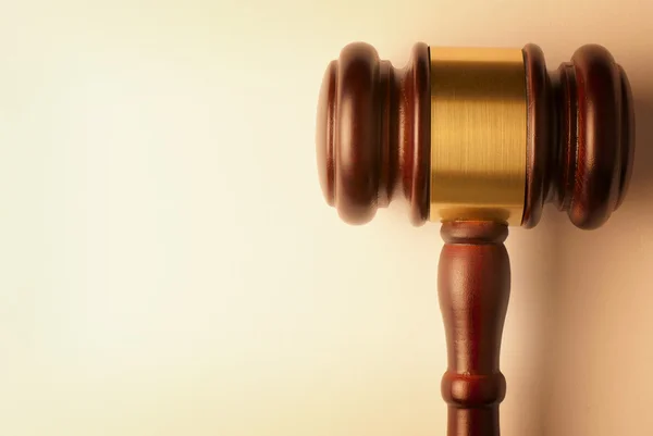 Brown gavel — Stock Photo, Image