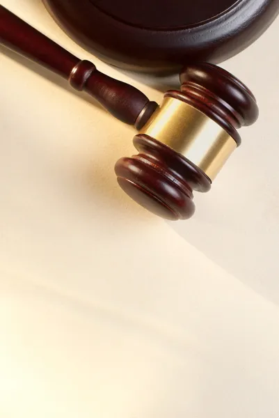 Brown gavel — Stock Photo, Image