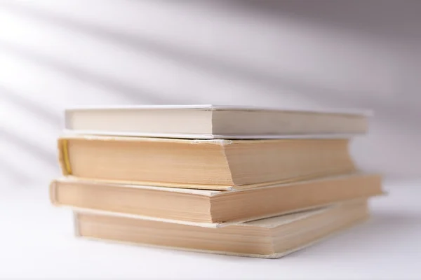 Pile of hardcover books — Stock Photo, Image