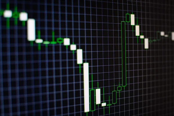 Afnemende staafdiagram — Stockfoto