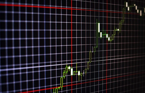 Contesto commerciale di un grafico fluttuante — Foto Stock