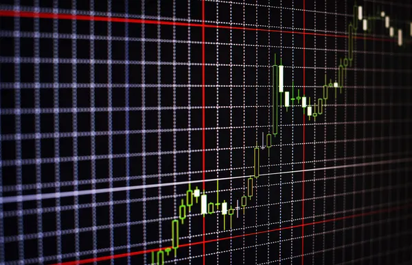 Contexto empresarial de um gráfico flutuante Fotos De Bancos De Imagens Sem Royalties