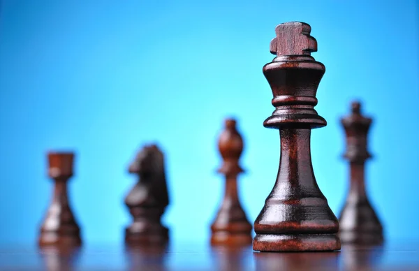 The figure of the black chess king — Stock Photo, Image