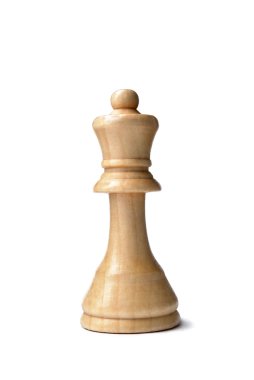Beyaz vezir satranç taşını