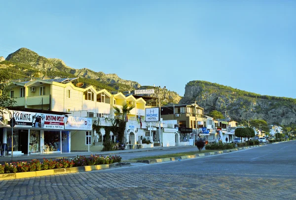 The main street with shops — Stock Photo, Image