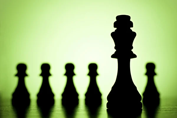 Re e Pawns — Foto Stock