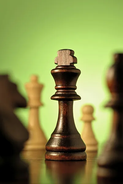 Schach, ein Spiel der Planung und Strategie — Stockfoto
