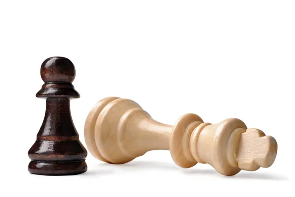 David and Goliath syndrome in chess — Stock Photo, Image