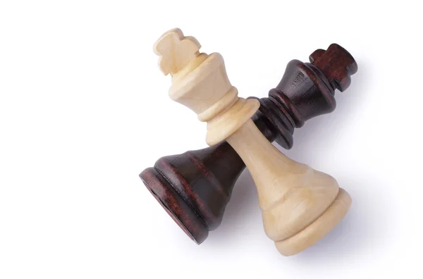 Crossed chess pieces — Stock Photo, Image