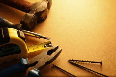 Home maintenance tool kit clipart