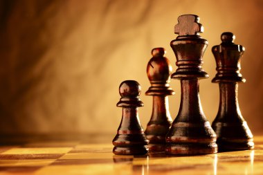 Ahşap Satranç taşları