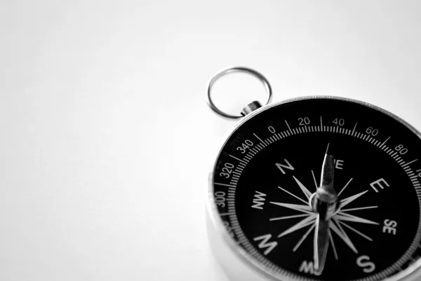 Magnetic handheld compass with copyspace — Stock Photo, Image