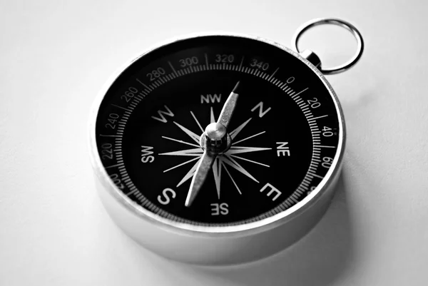 Magnetic handheld compass with copyspace — Stock Photo, Image