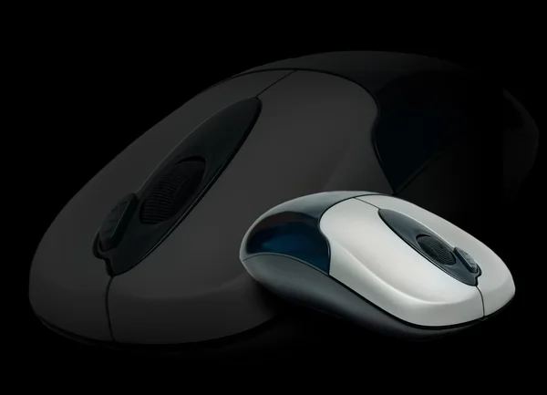 Cordless computer mouse overlay — Stock Photo, Image