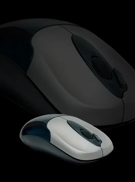 Cordless computer mouse overlay — Stock Photo, Image