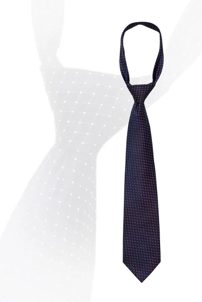 Узлы галстук на белом — стоковое фото