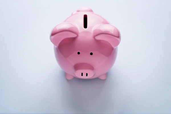 Roze keramische piggy bank — Stockfoto