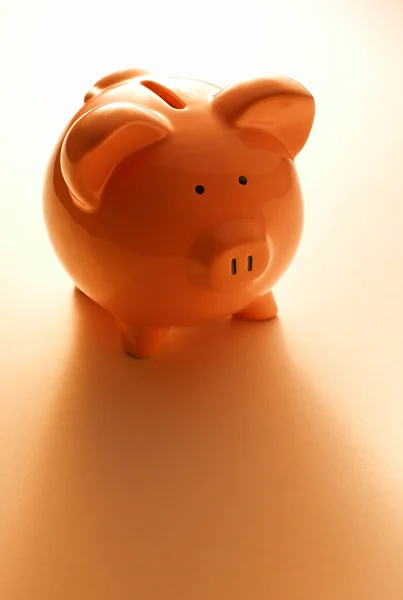 Backlit pink piggy bank Royalty Free Stock Images