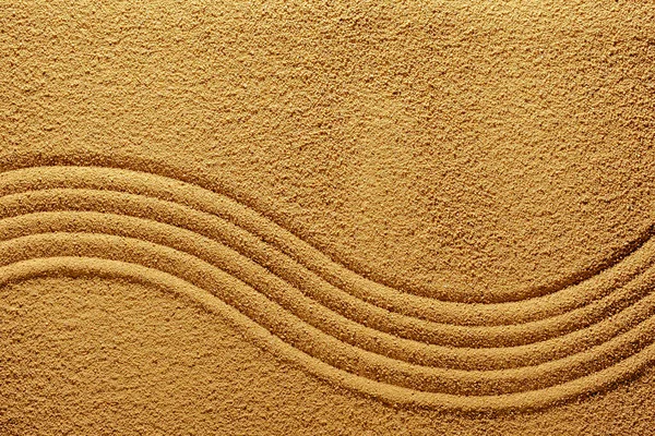 Texture Sand Summer Smooth Lines Meditation Calmness Relaxation — Foto Stock