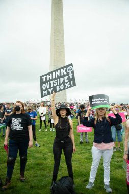  Protestocular, Roe v. Wade 'e açılan kürtaj haklarına destek için Washington, DC' deki 