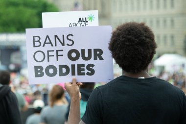  Protestocular, Roe v. Wade 'e açılan kürtaj haklarına destek için Washington, DC' deki 