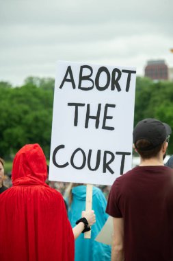  Protestocular, Roe v. Wade 'e açılan kürtaj haklarına destek için Washington, DC' deki 