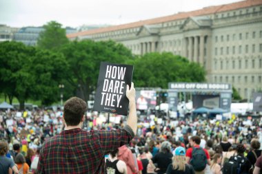  Protestocular, Roe v. Wade 'e açılan kürtaj haklarına destek için Washington, DC' deki 