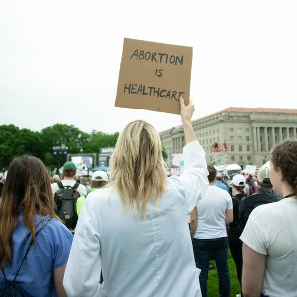 Protesters Gather Bans Our Bodies March Washington Support Abortion Rights — Foto Stock