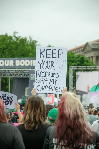  Protestocular, Roe v. Wade 'e açılan kürtaj haklarına destek için Washington, DC' deki 