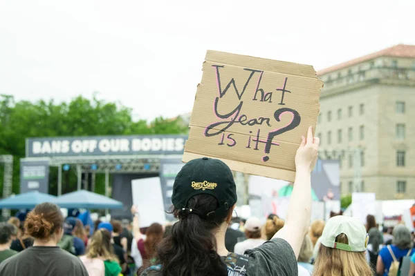 Des Manifestants Rassemblent Pour Marche Interdictions Nos Corps Washington Faveur — Photo