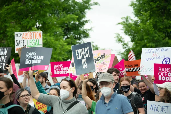 Protesters Gather Bans Our Bodies March Support Abortion Rights May — Φωτογραφία Αρχείου