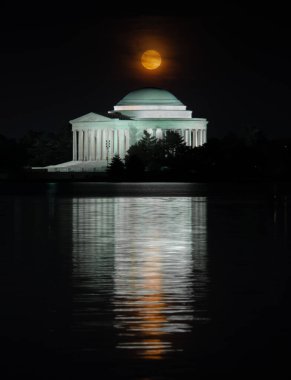 Full Moon over the Jefferson Memorial