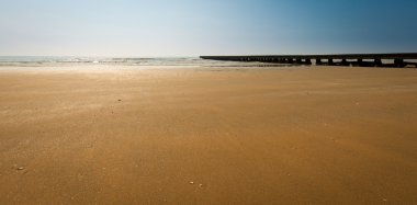 Plajı ile deniz manzara
