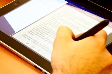 yazılı bir tablet olarak