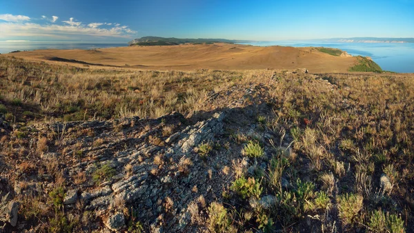 Panorama of droughty coast — Stock Photo, Image