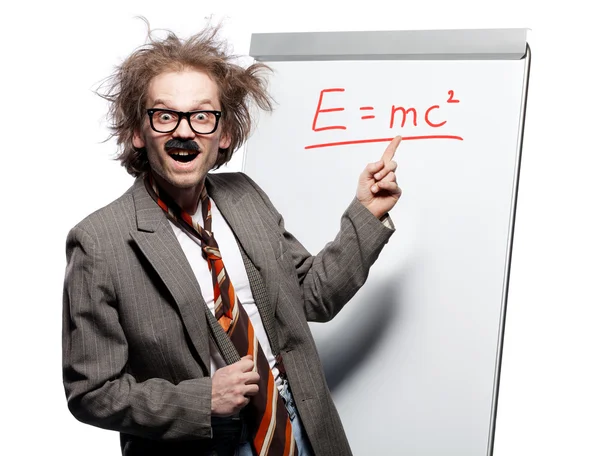 Crazy professor — Stock Photo, Image