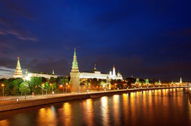 Moskova kremlin panoramik manzaraya
