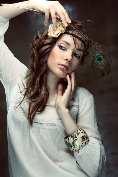 Hippie girl — Stock Photo, Image