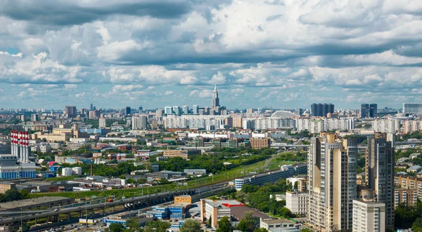 Панорамный вид на Москву — стоковое фото