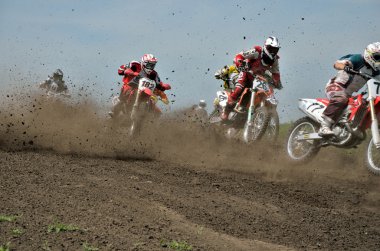 motocross grup bisikletçi start parçalar