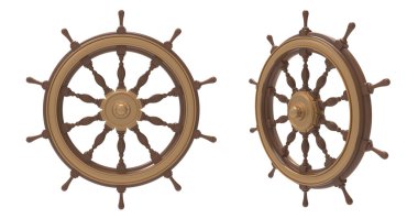 Shipborne wheel clipart
