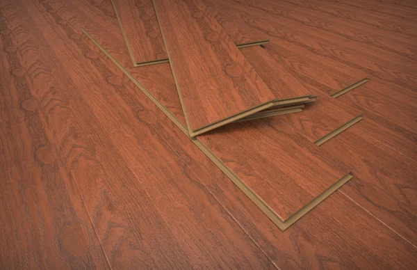 Ламінована підлога — стокове фото