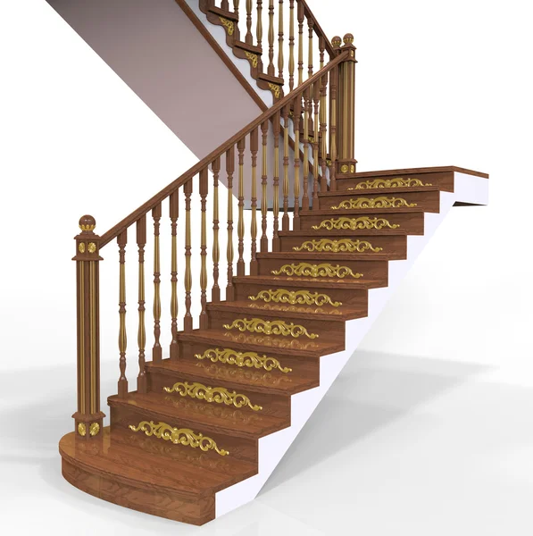 Escalera de madera — Foto de Stock