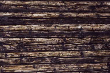 Caries 'in yediği eski ahşap tahtaların yakın plan resmi.